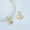 S925 Sterling Silver Gold-Plated Bee DIY Bracelet Pendant(BSC1035)