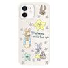For iPhone 12 Skin Feeling Jelly TPU Hybrid PC Phone Case(Star Rabbit Beige)