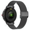 CF96 1.2 inch Waterproof Smart Steel Strap Wristband Support Heart Rate Monitoring / Blood Pressure Monitoring(Black)