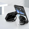 For Samsung Galaxy Z Flip6 360 Holder MagSafe Acrylic Hybrid TPU Phone Case(Black)