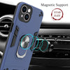 For iPhone 14 2 in 1 Armour Series PC + TPU Protective Phone Case(Blue)