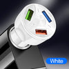 YSY-395KC QC3.0 3 USB 35W High Power Vehicle Charger / Mobile Phone Tablet Universal Vehicle Charger(White)
