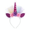F006 Cartoon Headband Children Birthday Festival Party Hair Accessories(Rose Red 2)