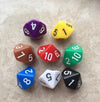 5 Set Creative RPG Game Dice Colorful Multicolor Dice Mixed DND Dice(Red)