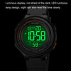 SKMEI 1841 Outdoor Sports Students Waterproof Luminous Countdown Watch(Black)