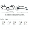 Portable Magnifying Glass Presbyopic Glasses Silicone Anti-Blue Light Reading Glasses, Degree: +250(Light Green)