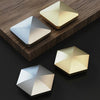 Desktop Kinetic Energy To Vent Stress Relief Fingertip Spinner Toy, Style: Zinc Alloy Quadrilateral Gold