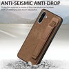 For Samsung Galaxy A56 5G Retro Wristband Holder Leather Back Phone Case(Black)