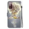 For Samsung Galaxy S20 FE Crystal Texture Colored Drawing Leather Phone Case(Sika Deer)