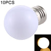 10 PCS 2W E27 2835 SMD Home Decoration LED Light Bulbs, DC 24V (Warm White)