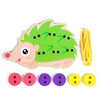 3 PCS Children Puzzle Button Threaded Desk Game Toy(Hedgehog)