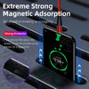 ENKAY 2 in 1 5A USB to Type-C + 8 Pin Magnetic Fast Charging Data Cable with LED Light, Length: 1m(Black)