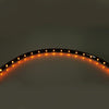 10 PCS 30cm 15 LED Waterproof Flexible Car Strip Light, DC 12V(Orange Light)