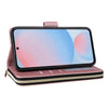 For Samsung Galaxy A56 Nine-card Slots Zipper Wallet Bag Leather Phone Case(Rose Gold)