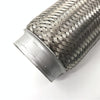 XH-6172 Car Muffler Exhaust Pipe Silencer Nozzle Stainless Steel Exhaust, Size:76mm(Silver)
