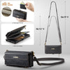 For Samsung Galaxy S23+ 5G CaseMe C39 RFID Blocking Zipper Wallet Leather Phone Case with Crossbody Strap(Black)