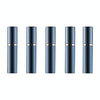 Portable Mini Refillable Glass Perfume Fine Mist Atomizers with Metallic Exterior, 5ml(Blue)