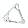 Outdoor Stainless Steel Hanging Buckle Multi-functional Portable Triangle Hook Multi-Hook Carabiner(White)