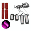 Car 4 in 1 LED Ambient Light Door Decorative Light (Pink Light)