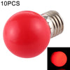 10 PCS 2W E27 2835 SMD Home Decoration LED Light Bulbs, AC 220V (Red Light)