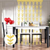 Halloween Decorative Bat String Flag Door Curtain Party Scene Layout Props(Gold)