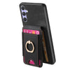 For Samsung Galaxy S20+ Retro Splitable Magnetic Stand Card Bag Leather Phone Case(Black)