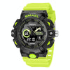 SMAEL 8081 Multifunctional Waterproof Luminous Numeric Digital Dual Display Outdoor Sports Watch(Green)