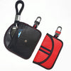 RFID Blocking Car Key Case (Black) - Carbon Fibre & Leather