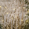 12pcs/bag Christmas Supplies Transparent Ice Bar Pendant Christmas Tree Decoration Thread Pendant