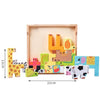 YSY-235 Children Early Education Intelligence Toys 3D Cube Blocks Cartoon Animal Puzzle