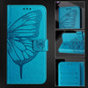For Asus Zenfone 11 Ultra Embossed Butterfly Leather Phone Case(Blue)
