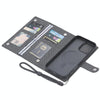 For iPhone 13 Pro Max ViLi GBS Series MagSafe Magnetic RFID Leather Flip Phone Case(Black)