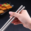 1 Pair Extended Chopsticks Stainless Steel Non-Slip Anti-Scalding Long Chopsticks Noodle Chopsticks Hot Pot Chopsticks