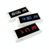Home LED Mirror Multifunction Electronic Clock Mirror Clock Household Thermometer(Red Word)