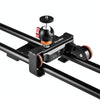 YELANGU L4X-60ET 60cm Splicing Slide Rail Track + Trolley Rail Buckle with Ballhead for SLR Cameras / Video Cameras (Black)