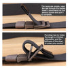 Men Double Ring Buckle Canvas Belt Outdoor Casual Woven Elastic Belt 120cm(Army Green)