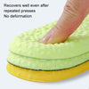 1pair High Elasticity Breathable Sweat Absorbent Shock Absorbent Cuttable Insoles, Size: 35-36(Green+Black)