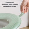 Household Thickened Waterproof Washable Toilet Seat, Color: Green