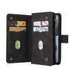 For Redmi K70 Skin Feel Multi Card Slots Zipper Wallet Leather Phone Case(Black)