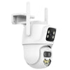 3MP WiFi Triple Camera, Colour Night Vision, 2-Way Audio, UK Plug