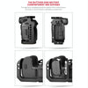YELANGU C22 YLG0334B Video Camera Cage Stabilizer with Handle for Canon EOS R5/R6 (Black)