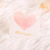 100 PCS A368 Heart Shape Thanks Greeting Card(Full of Happiness)