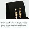7x4x11cm Earring Seat Black Microfiber Necklace Ring Jewelry Display Live Jewelry Prop Rack