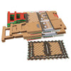 10pcs Christmas Candy Boxes Kraft Paper Christmas House Handbag Candy Boxes, Style: Large White Edge