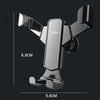 MCZBAO Car Gravity Cell Phone Holder Automotive Multifunctional Mirror Telescopic Navigation Mount, Size: 2 In 1(Silver)