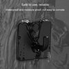 2pcs Stainless Steel Hooks Kitchen Bathroom Storage Behind Door Hooks With Adhesive, Style: Square Black