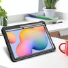 For Samsung Galaxy Tab S6 Lite Silicone + PC Shockproof Protective Case with Holder(Black)