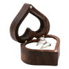 Wooden Heart Shape Ring Box Jewelry Storage Box Wedding Valentine Gift Box, Spec: RB513-C2