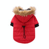 Warm Dog Coat with Hood, XS Red - Small to Large Breeds