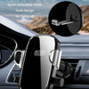BUDK Anti-shake Car Phone Bracket Car Navigation Air Vent Fixed Gravity Support Stand(Silver)